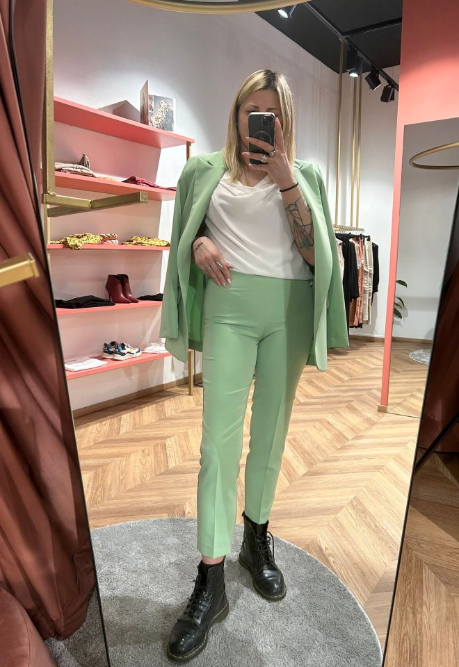 pantalone verde - Verde  -  40